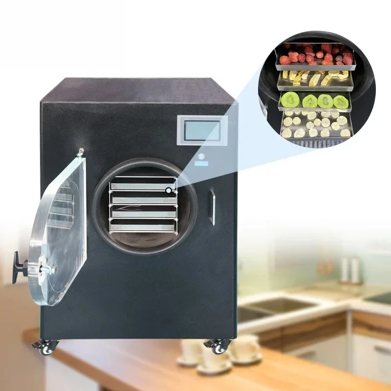 

3kg 4kg 6kg 10kg Fruit Liofilizador Machine Small Mini Laboratory Vacuum Home Food Drying Dryer Equipment