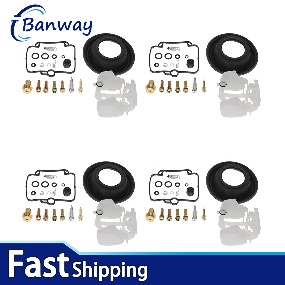 For Suzuki Katana 750 GSX750F 1989–1997 4 Sets Carburetor Repair Kit Carb Rebuild Repair Kit