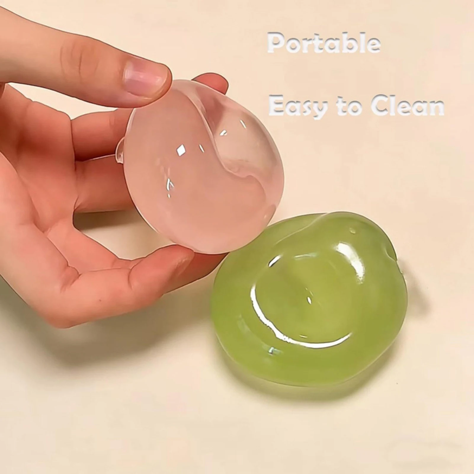 

Clear Pressure-relief Ball Slow Rebound Squishy Squeeze Toy for Work Study Travel Daily Home Relaxation