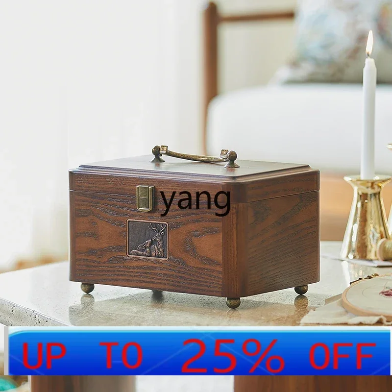 CX solid wood portable large hand sewing tool set sewing storage box