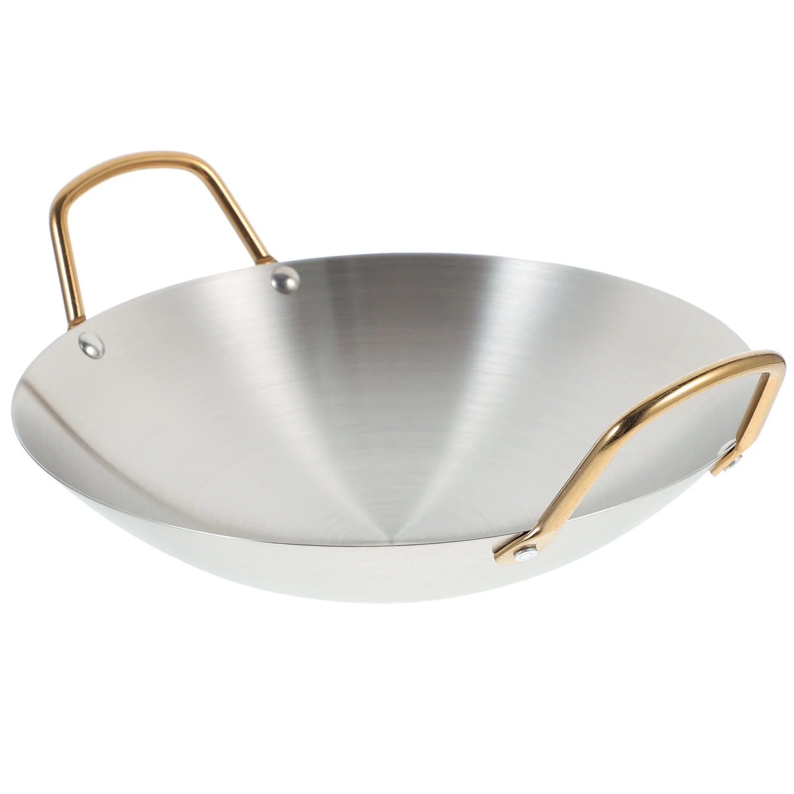 Household Stainless Steel Double Handle Nonstick Hot Pot Cooking Pan Round Kitchen Pot Cooking Utensil