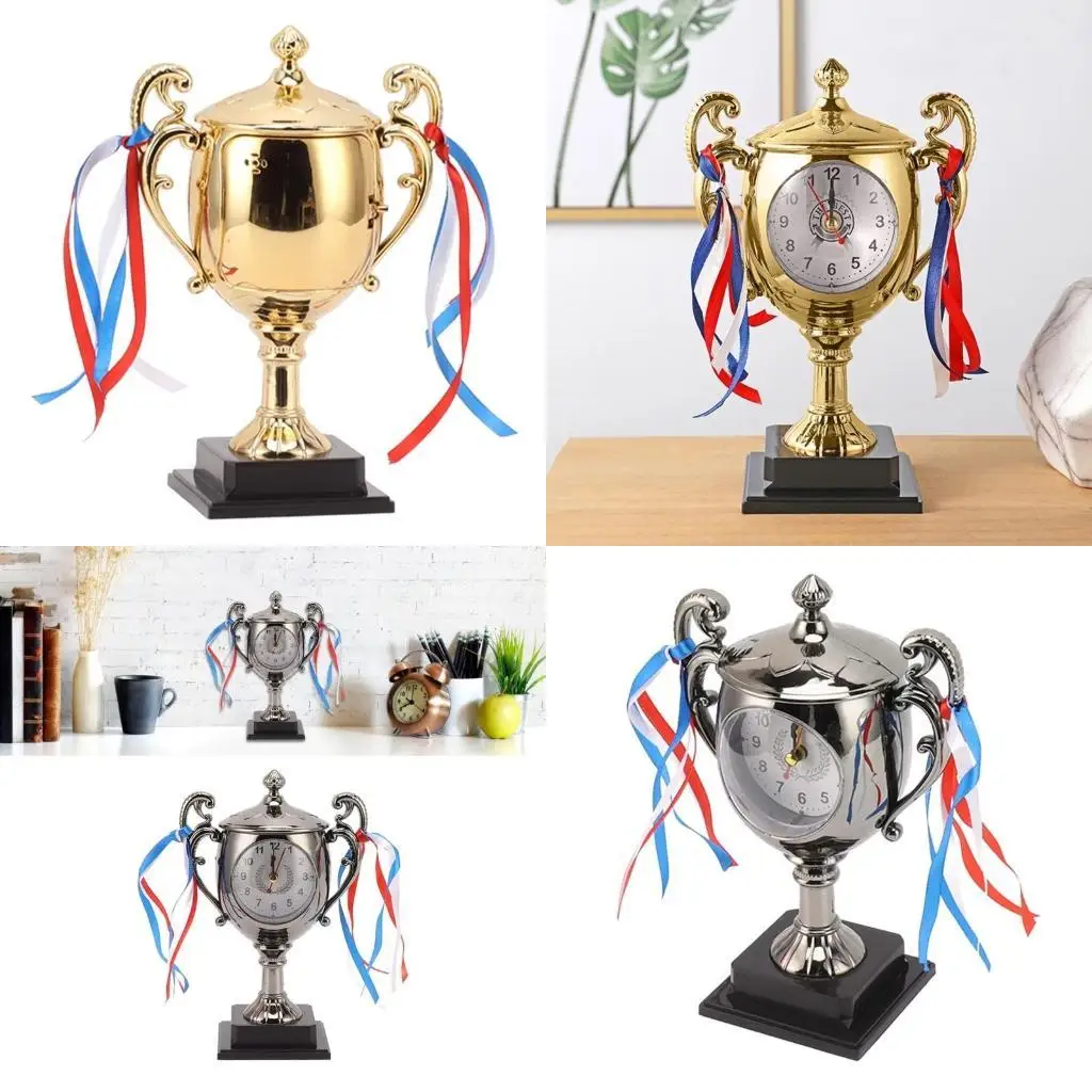 

652F Decorative Trophies Alarm Clock Stylish Trophies Designs Alarm Clock Accent For Bedrooms Offices And Living Rooms