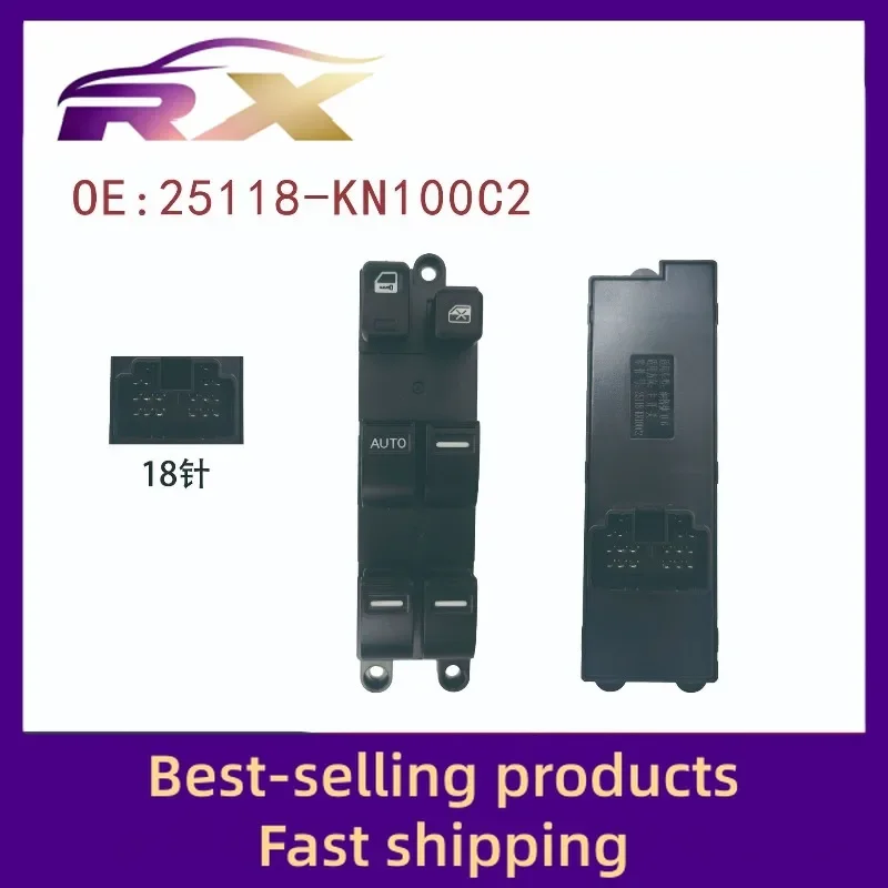 25118-KN100C2 Adapted to Luxgen u6 window control button assembly Glass lift switch button