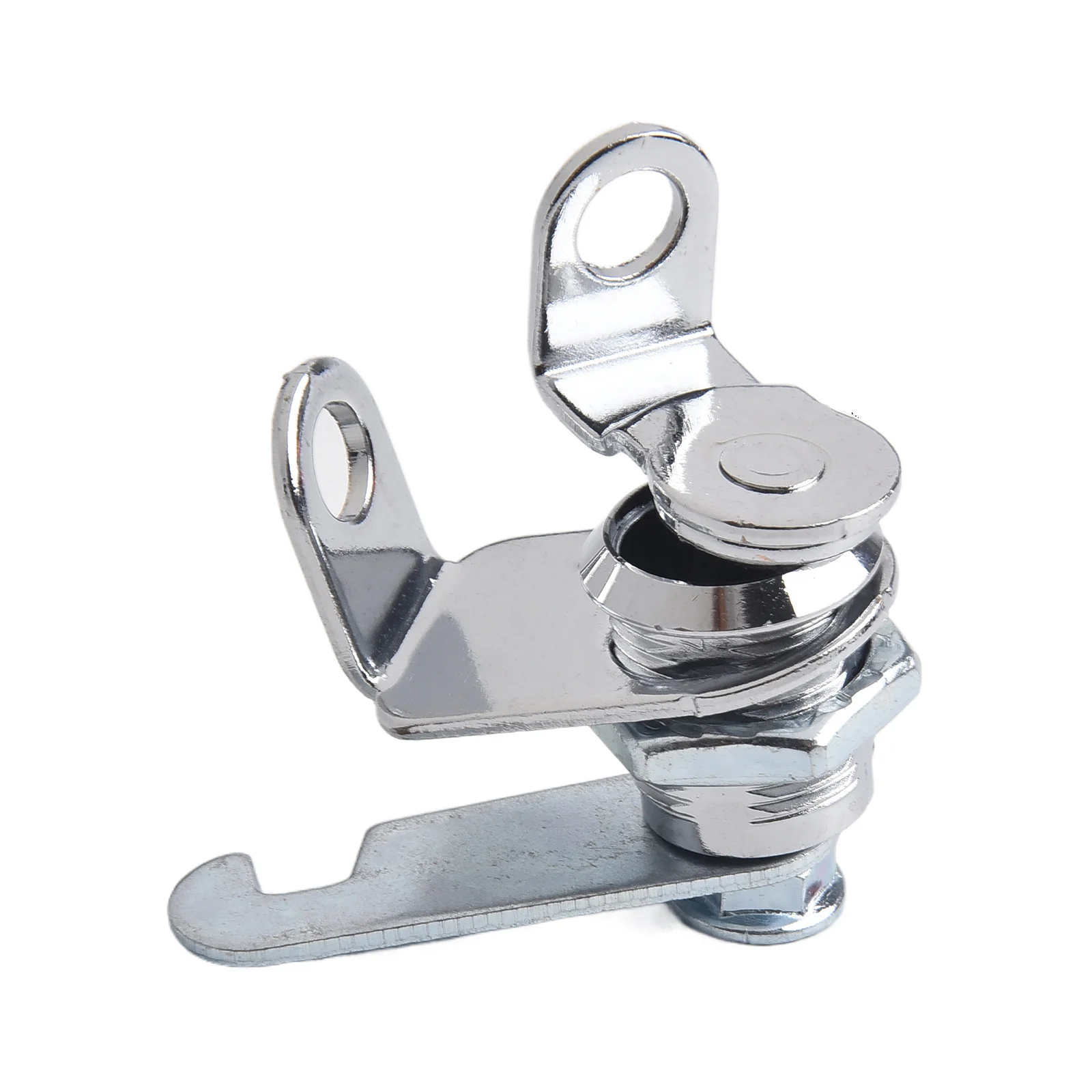 Padlockable Turn Tongue Cam Lock for Cabinets Drawers and Storage Units Zinc Alloy and Iron Construction for Security