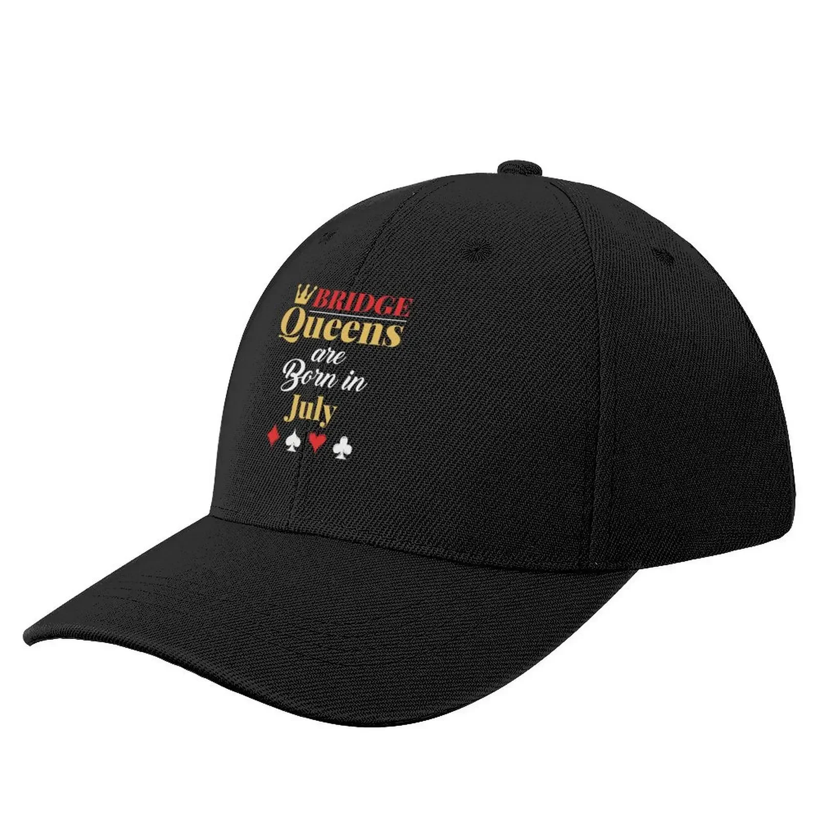 Bridge Queens Are Born in July Birthday Women Baseball Cap Golf Cap Thermal Visor Horse Hat For Men Women's