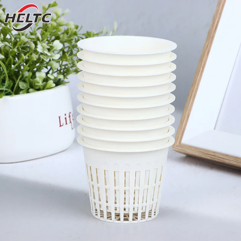 10Pcs 2 Inch 3 Inch Planting Mesh Pot Soilless Net Basket Grow Orchids Hydroponics Cups Slotted Colonization Container