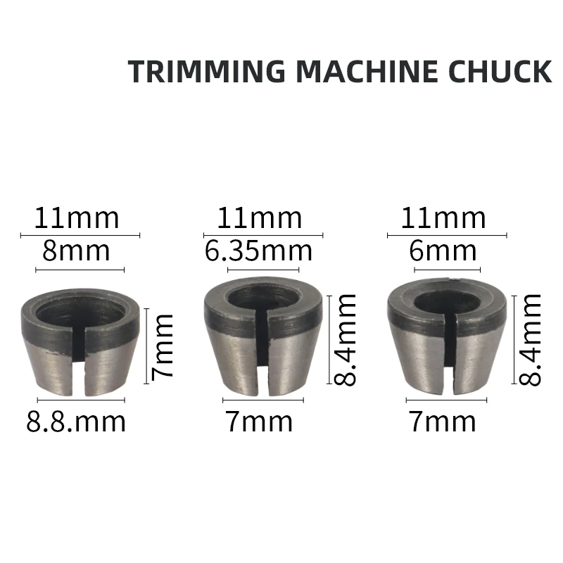 Imagem -03 - Yusun-woodworking Fresadora Luva do Eixo Router Bit Bit de Madeira Carboneto Fim Moinho