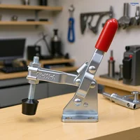 Juego de 4 Abrazaderas de Liberación Rápida Horizontales, Abrazaderas para Tuberías, Abrazaderas para Trabajos de Madera, Capacidad de Sujeción de 50 kg, GH-101A