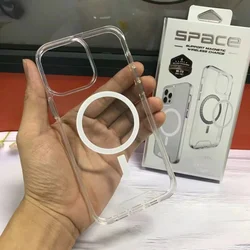 Clear Case For iPhone 17 16 15 13 12 14 Pro Max Case For Magsafe for iPhone15 14 15 Pro Max X Xs Max Xr 8Plus Luxury Cover Cases