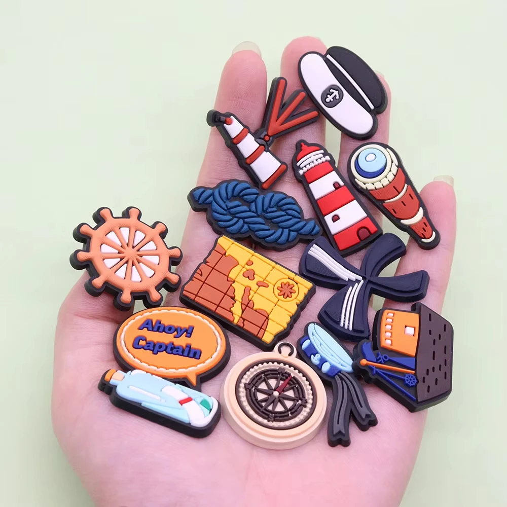 Mixed Pirate Crew Navy Shoe Charms Garden Shoe Accessories B