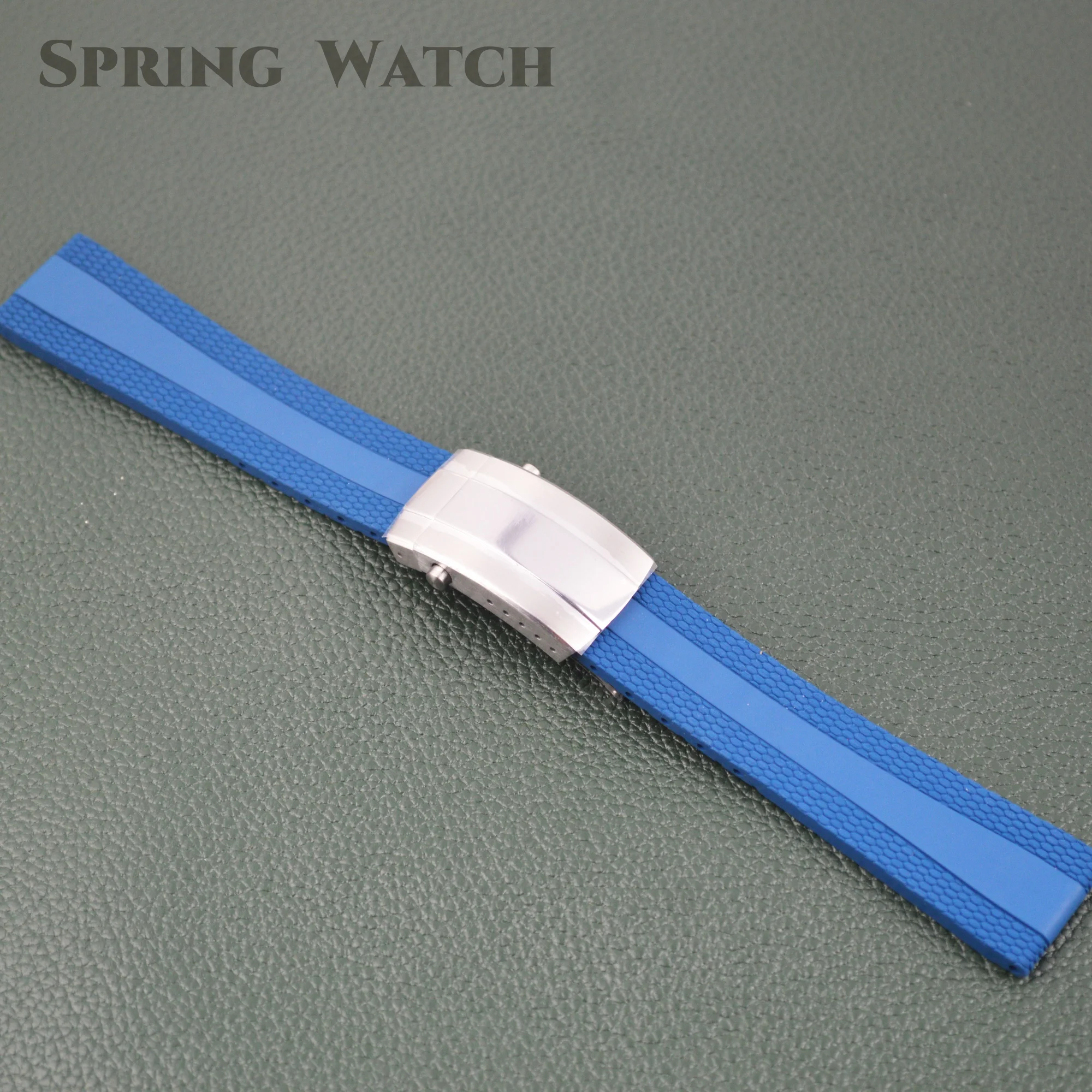 Rubber Watch Band for SUPEROCEAN Fluororubber Watch Strap 22mm Watch Band Stainless Steel Buckle Mod Watch Bracelet