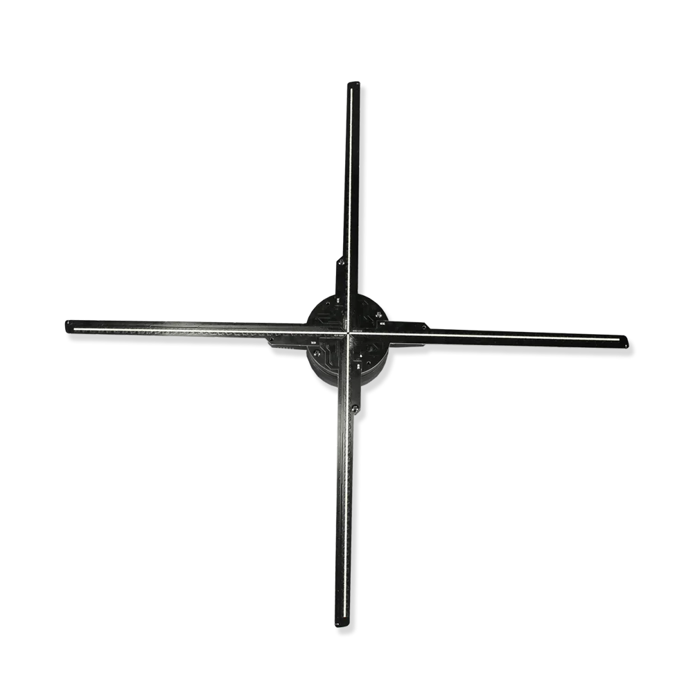 

High Resolution 100cm LED 3D Hologram Fan with 4 Blades Metal Stand Hologram LED Display Fan Projection Screens Product Category