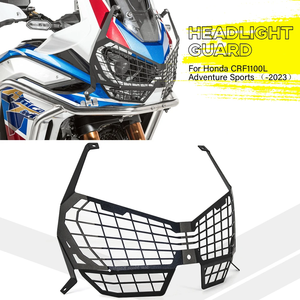 

Для Honda Africa Twin 1100 CRF1100 Adventure Sports (2020-2023) Защитная крышка для фар Быстросъемная решетка для фар