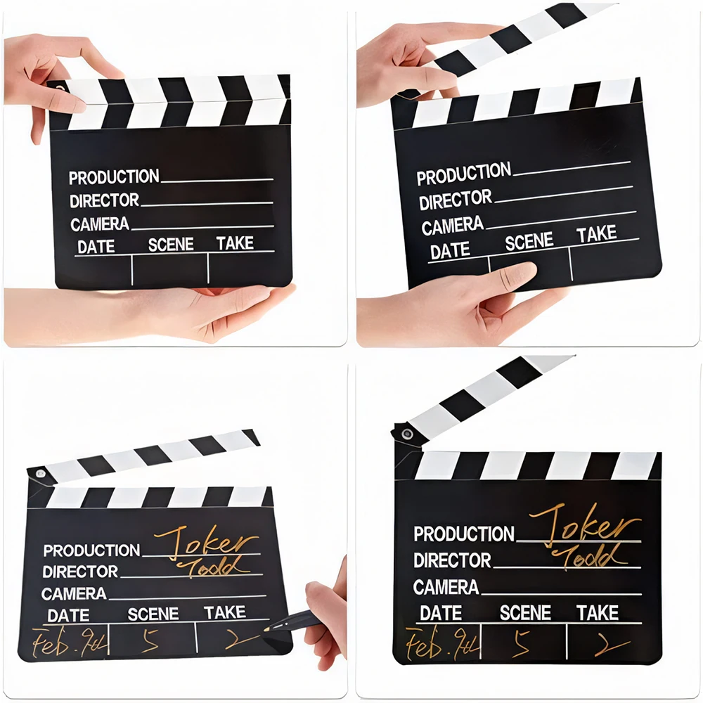 Party holiday party movie clapboard movie card clapperboard movie party props game party