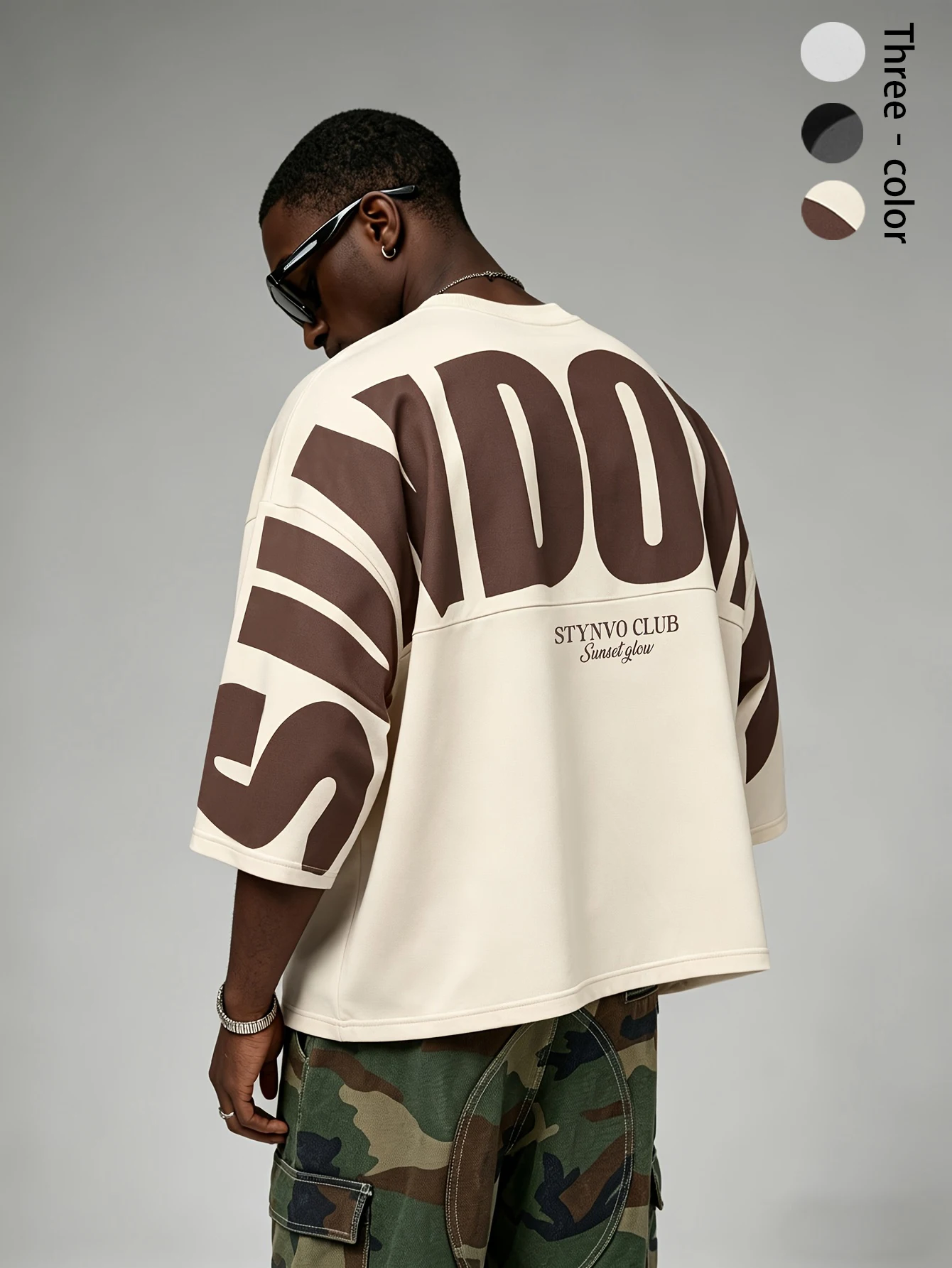 Men's & Women's Cropped T‑Shirt Y2K Vintage Big Letter Print Streetwear Hip Hop Oversized Short Sleeve Crew Neck Top S‑2XL