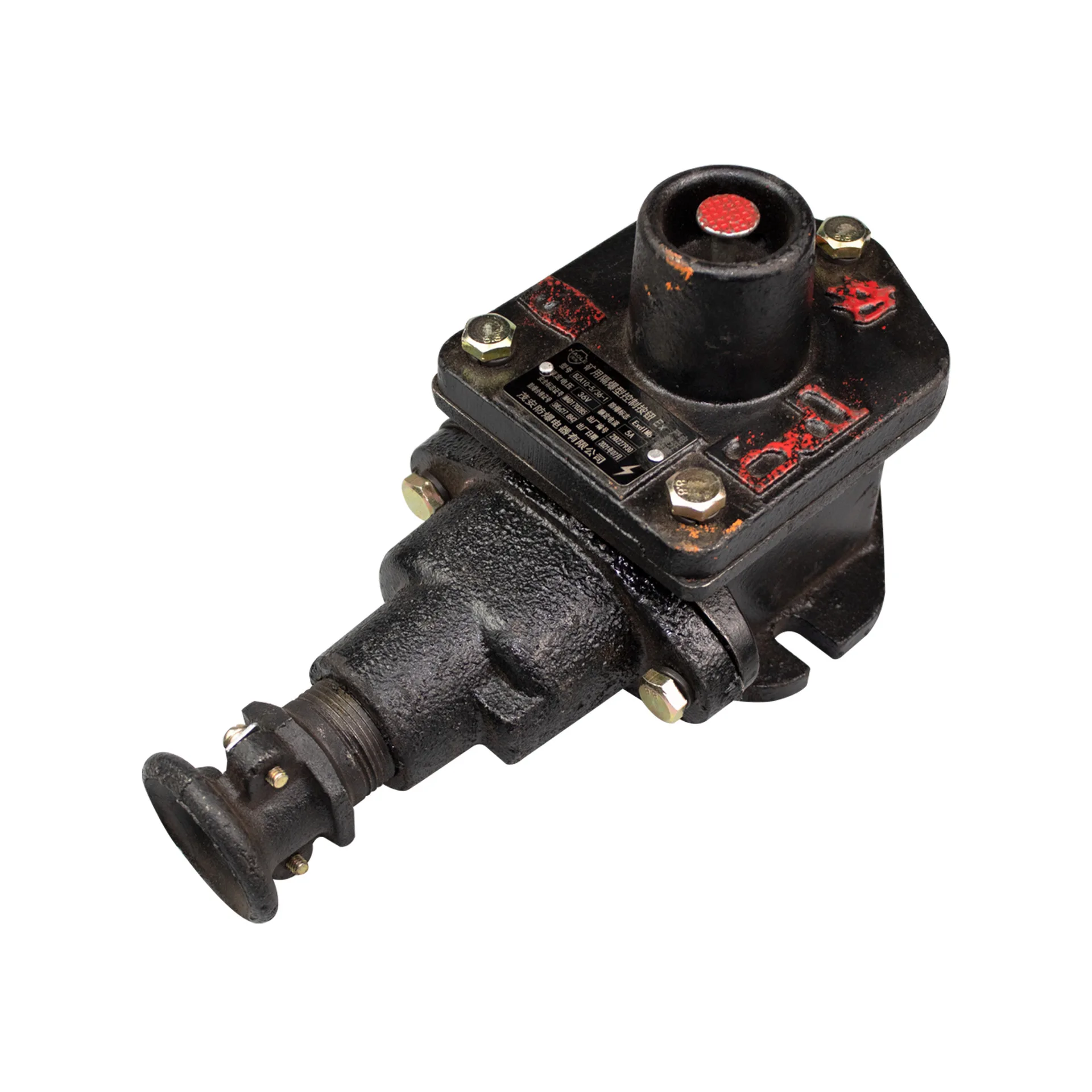 

Кнопка управления для угольных шахт Rongtong BZA10-5/36-1, одинарная, 5А, для подключения к проводке