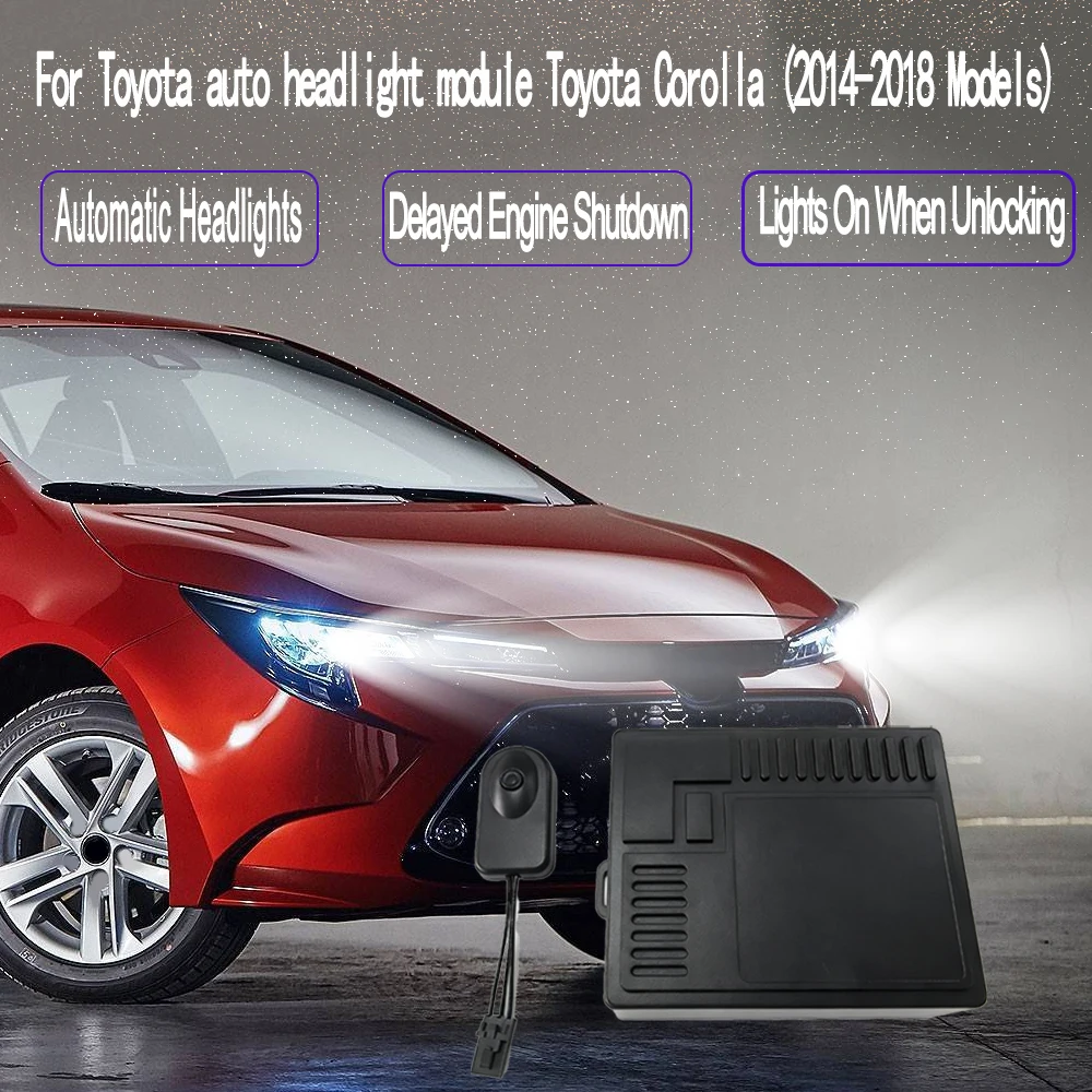 

Модуль управления автоматическим датчиком фар с переключателем противотуманных фар для Toyota Highlander, Camry, Corolla, Levin (автоматическое включение/выключение)