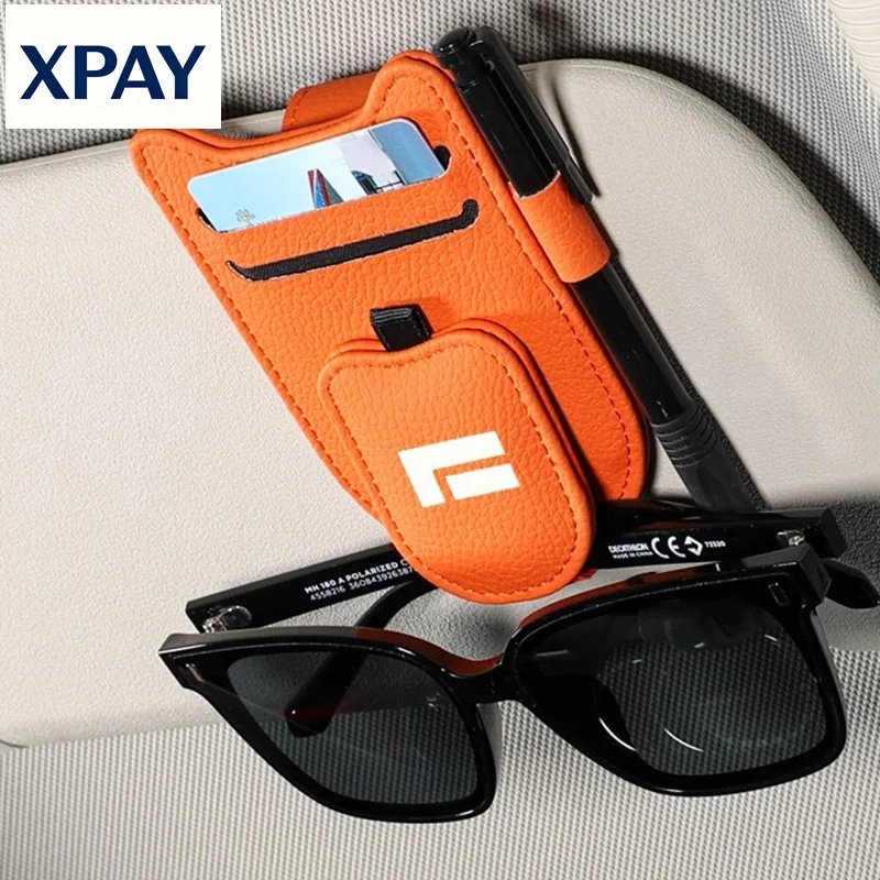 

New For Jishi Polestone 01 Rox 01 2023-2025 Multi-functional Car Glasses Holder Sun Visor Storage Box Sunglasses Card Holder