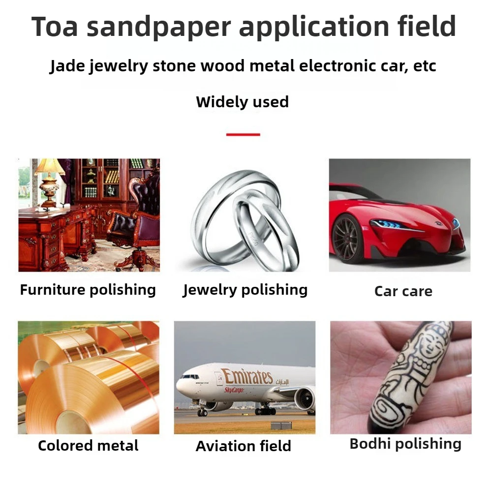 Dry sandpaperTOA  Sandpaper Assembly Model Sanding Tools Non-filling Abrasive Paper Sheet for Military Model Polishing Tools DIY
