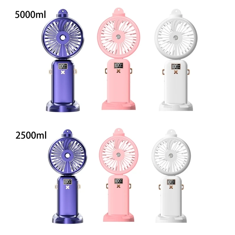 Ricarica USB 5 Ventilatore eolico Ventilatore portatile Condizionatori da campeggio per desktopVentilatore