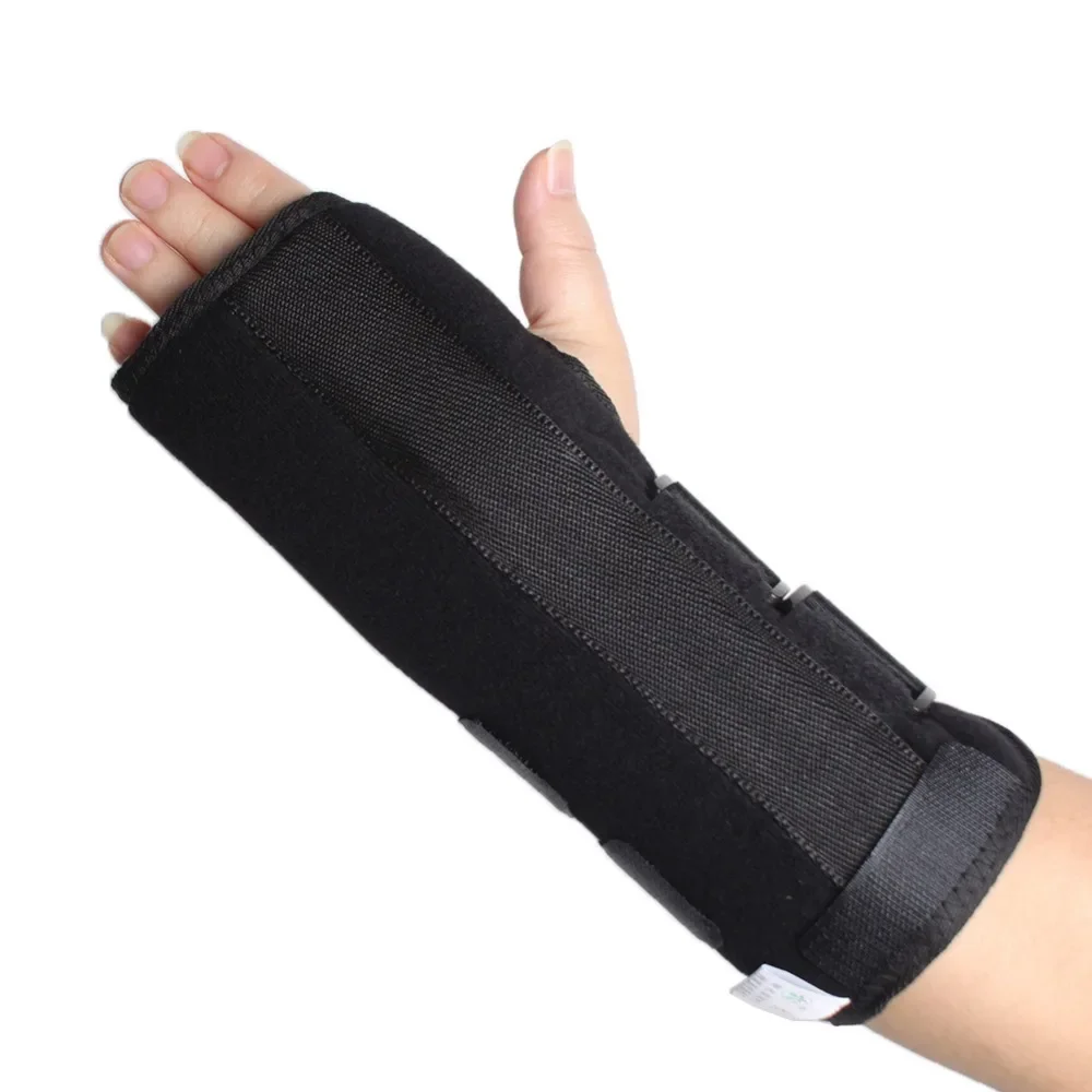 1pcs New Carpal Tunnel Left Right Wrist Brace Support Sprain Forearm Splint Band Strap Black Color #49951