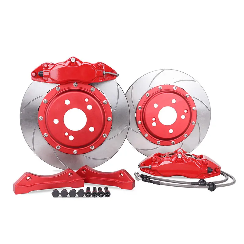 Racing Auto 4 Port Big Brake Kits 9200 Modified Car Brake Caliper Disc Kit For Nissan Honda Fit Civic Toyota