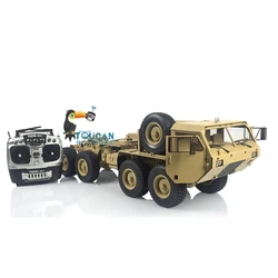 8x8 HG P802 1/12 RC US Military Truck 4-osiowe metalowe podwozie zdalnie sterowane modele samochodów wojskowych Zabawka dla dorosłych z dźwiękiem i światłem TH22747