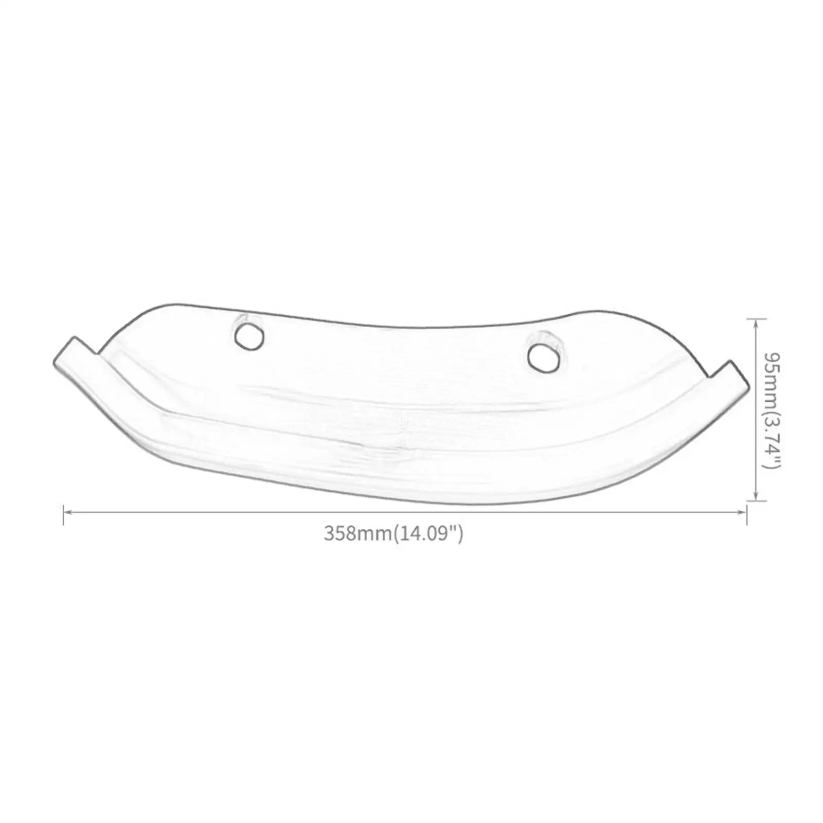 قطعتان من فاصل المصد الأمامي للشفاه سهل التركيب لحماية الملحقات #6