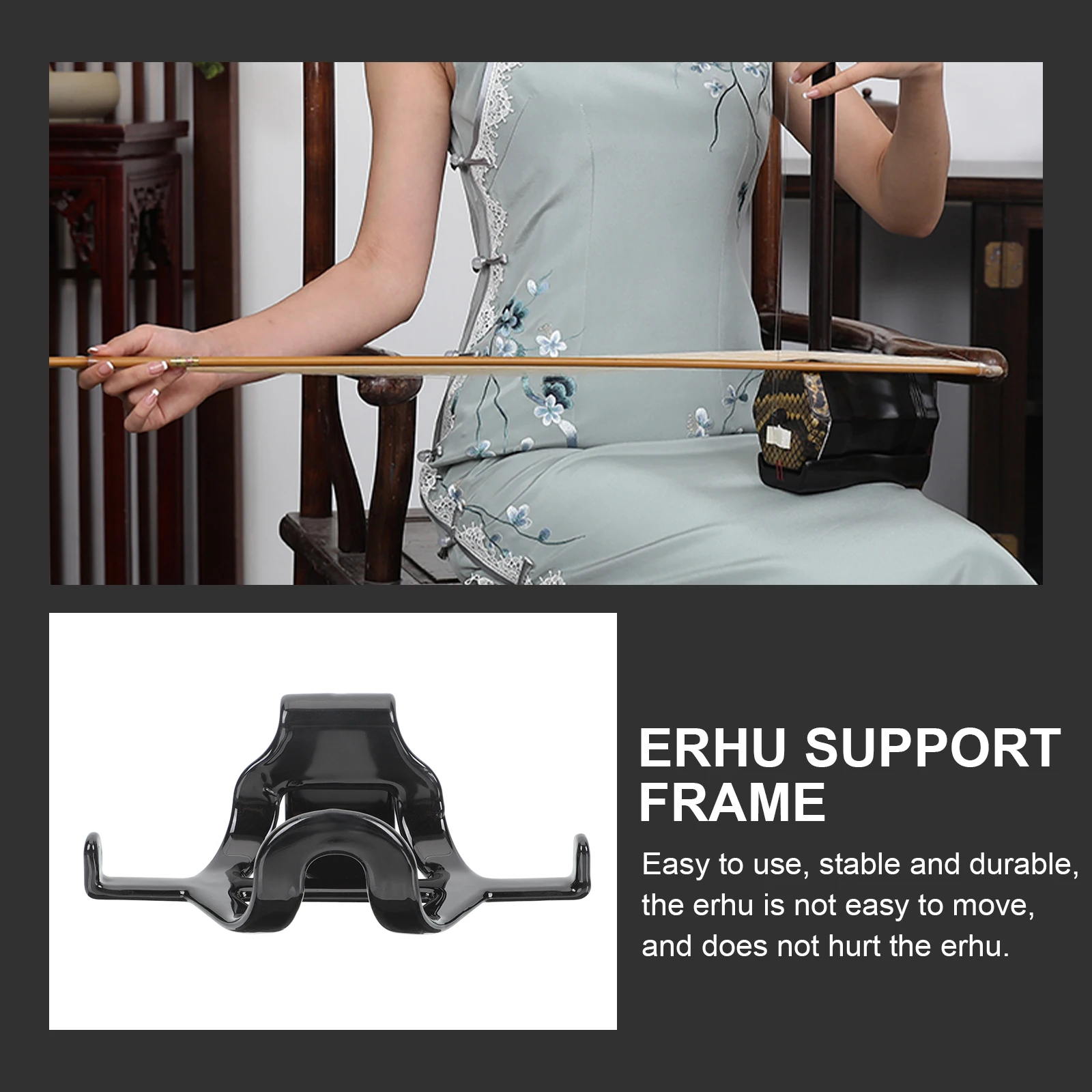 

Erhu Waist Support Holder Violin Bracket Simple Premium Alloy Supporting Accessory