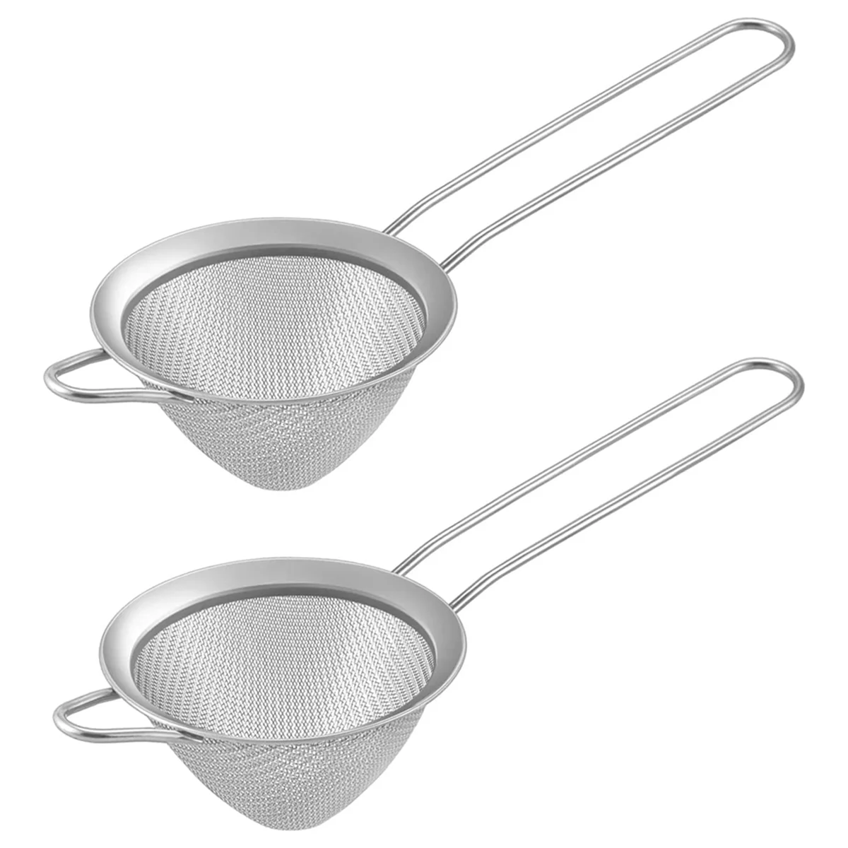 2Pcs Stainless Steel Tea Strainer Small Conical Cone Mesh Strainer for Cocktails Coffee Juice Tea, Silver HOT