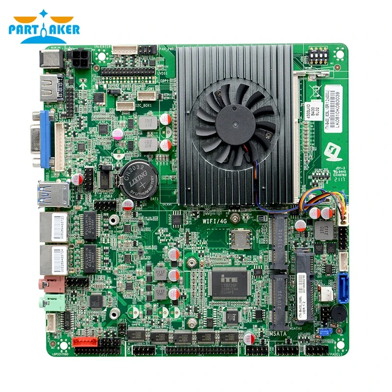 Imagem -03 - Placa-mãe Fina Dual Lan Mini Pos Itx Mainboard Tudo em um pc Itx-b430_i526l i5 4300u 4200u Usb dc 12v