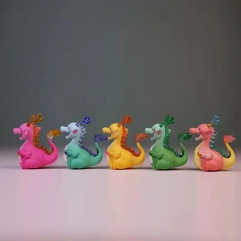 Qualia Japan Original Kawaii Gashapon Figure Anime Rainbow Dragon Figurine Cute Capsule Toys Miniature Kids Creative Gifts