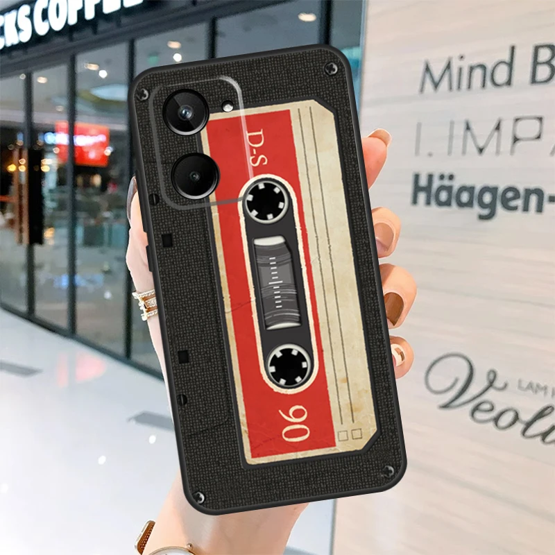 حافظة بتصميم شريط كاسيت فني لهاتف Realme 15 Pro 14 13 11 12 Pro Plus GT7 GT6 C55 C51 C53 C35 C33 C61 C65 C67 C71 C75 #4