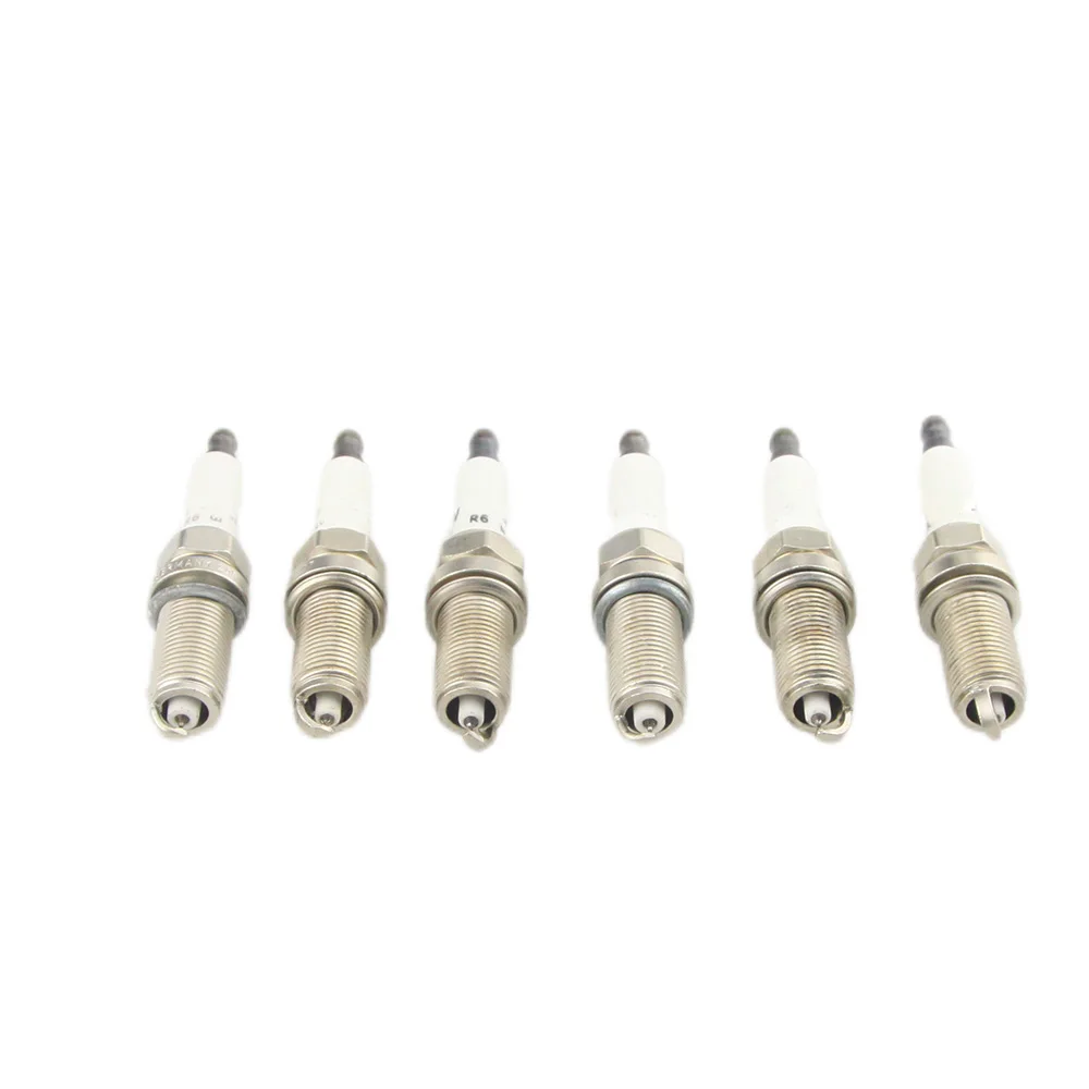 6Pcs 12122158253 Iridium Spark Plug For 06-10 BMW E60 E83 E85 E90 X5 730Li 730i 3 5 Series