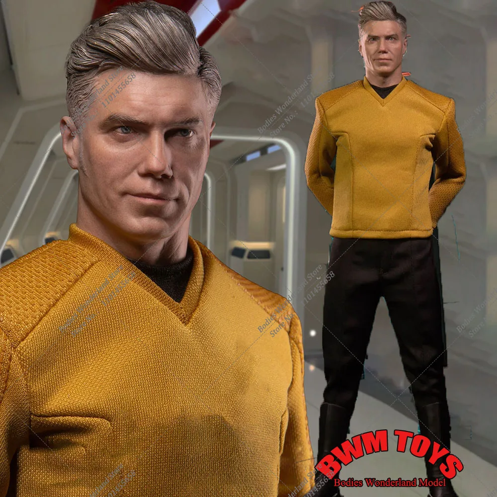 

In Stock 1/6 Scale Collectible Christopher Captain Pike 12Inch Full Set Male Soldier Action Figure Model Toys for Hobby Gifts