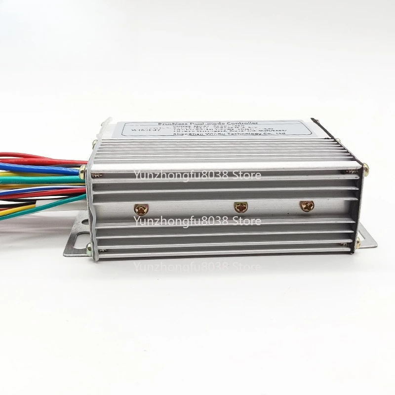 36V 48V 350W 18A Brushless Motor Drive Controller with LCD Speed Display 3-speed Button Throttle for Electric Bicycle Scooters