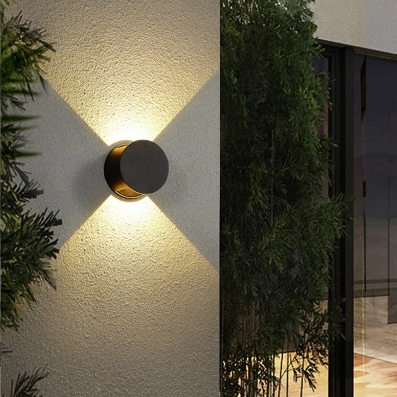 

12W LED Door Wall Decoration Light IP65 Waterproof Passway Lighting Black White Body Bedroom Balcony Staircase Lamp