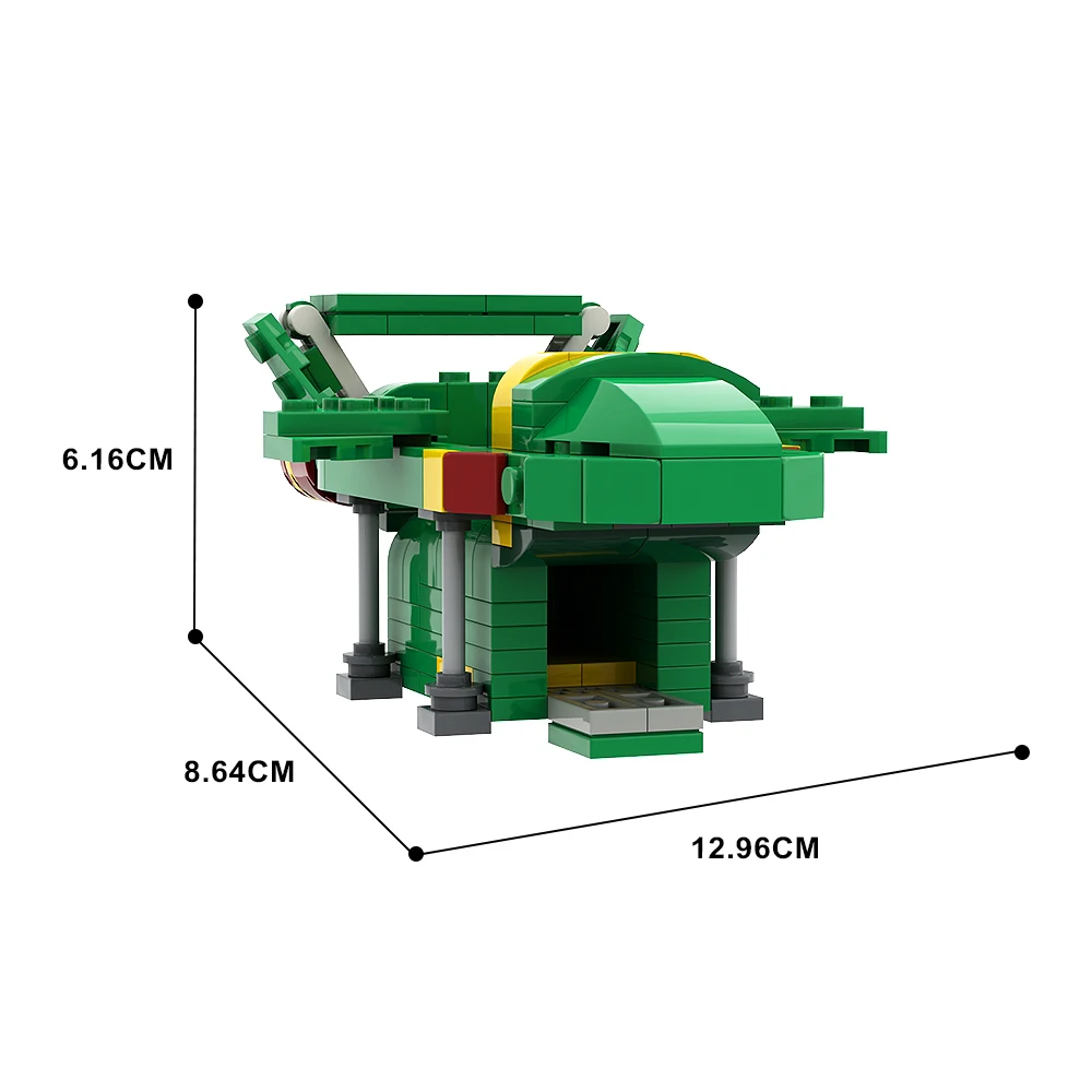 Gobricks Moc Film Thunderbirds 2 Groen Transport Vliegtuig Ruimteschip Bouwstenen Set Spacefighter Raket Luchtschip Bakstenen Speelgoed