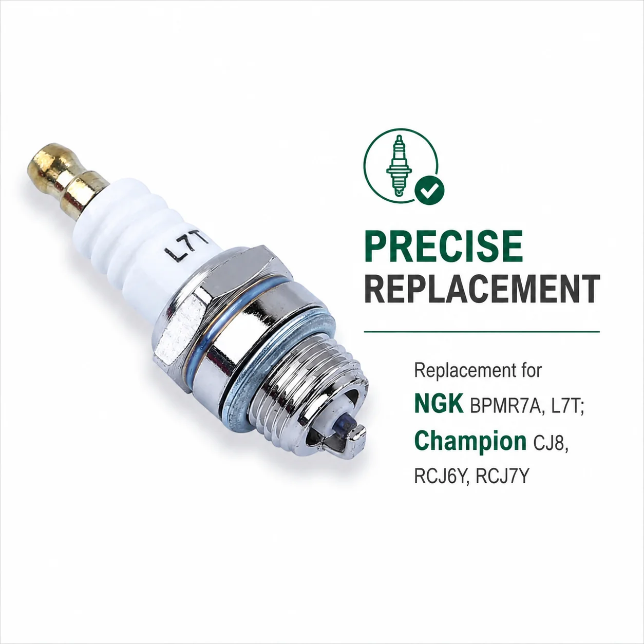 Spark Plug For Champion CJ8 RCJ6Y RCJ7Y Compatible With Stihl Husqvarna Chainsaw Lawn Mower Trimmer Garden Tools Parts
