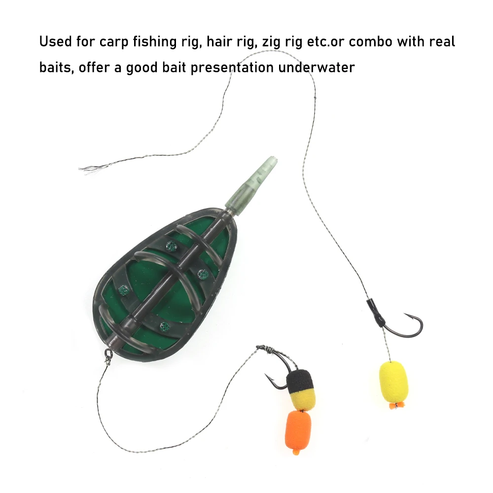15pcs/pack Fish Baits Lure 8mm Zig Rig Foam Cylinder Carp Fishing Bait Foam Boilie Pop Ups Hook Brown Red Terminal Tackle