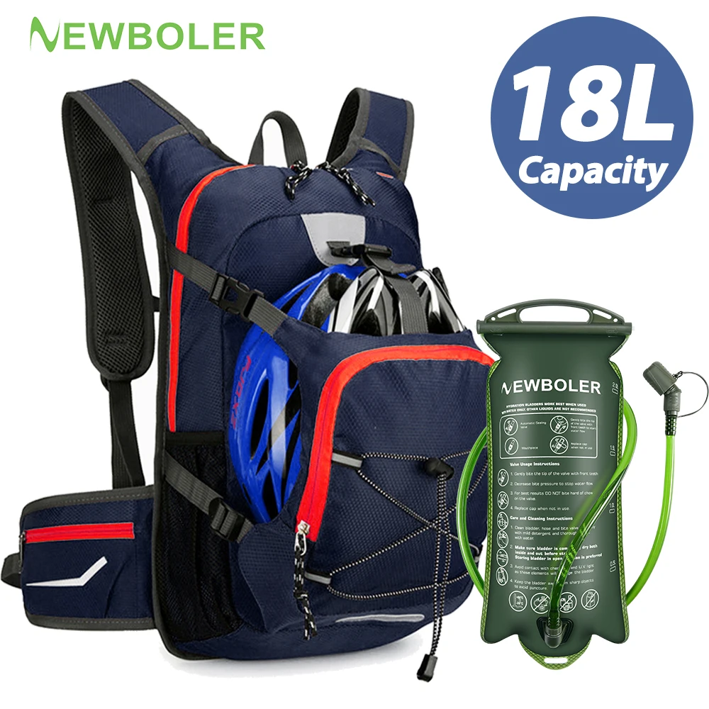 

NEWBOLER Outdoor Sport Hiking Backpack 18L Large Capacity Mountaineering Bag with Water Bottle Hydration Breathable Bag