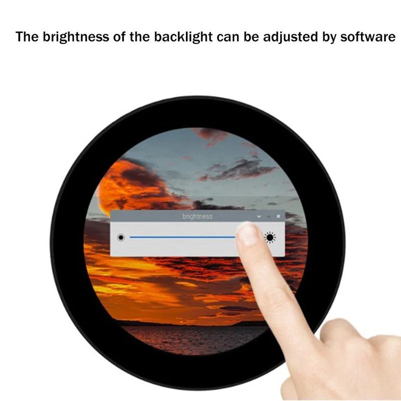 M86K 3,4 Zoll Irkulärer kapazitiver Touchscreen 800X800 Pixel IPS Touchscreen für