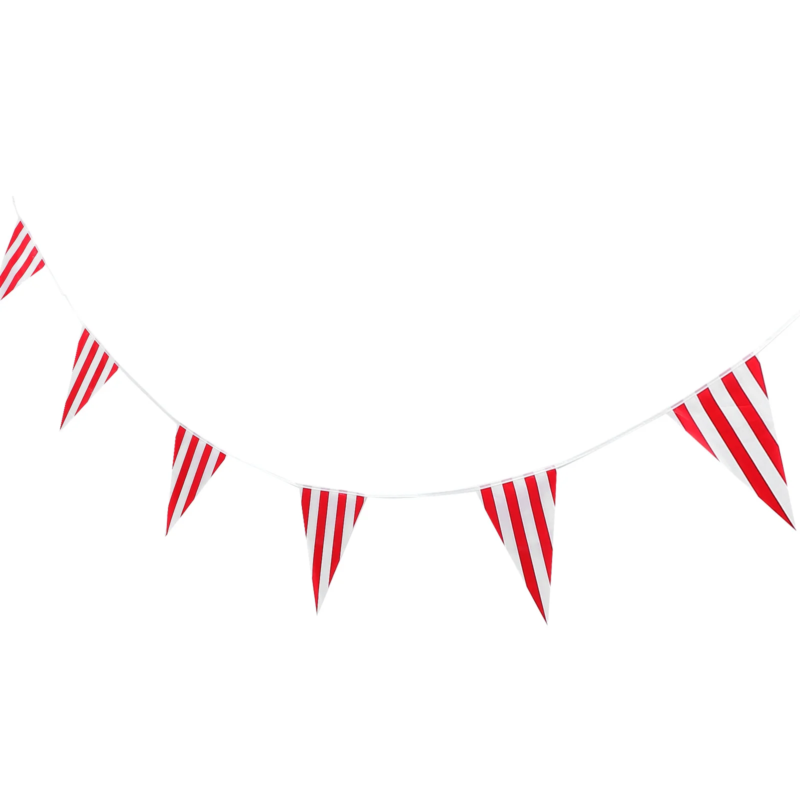 

1Set Carnival Bunting Banner Striped Triangle Flags Perfect for Party Wedding Festival Decoration Bright Durable