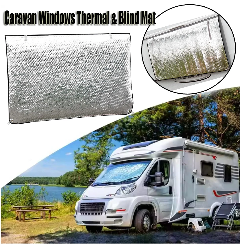 

RV Motorhome Windows Thermal & Blind Mat For Sun Reflection Cold And Heat Protection Window Sunshades Interior Accessories