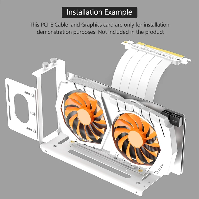 Staffa di montaggio GPU verticale AP, supporto sterzo scheda grafica a 2 slot con hardware, dock EGPU, docking station GPU esterna