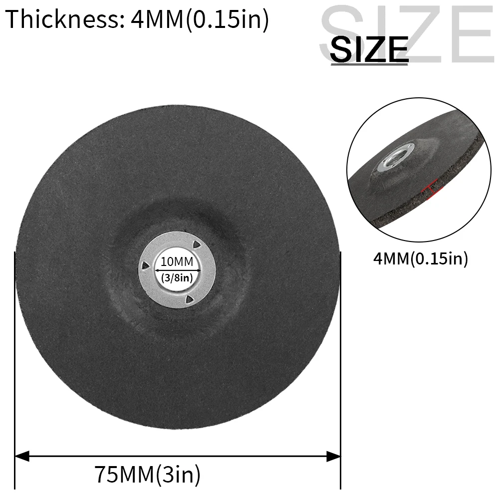 75mm Black Grinding Wheel Abrasive Disc Mini  Polishing wheel Dremel Buffing Pads For Angle Grinders Rotary Tool Accessories