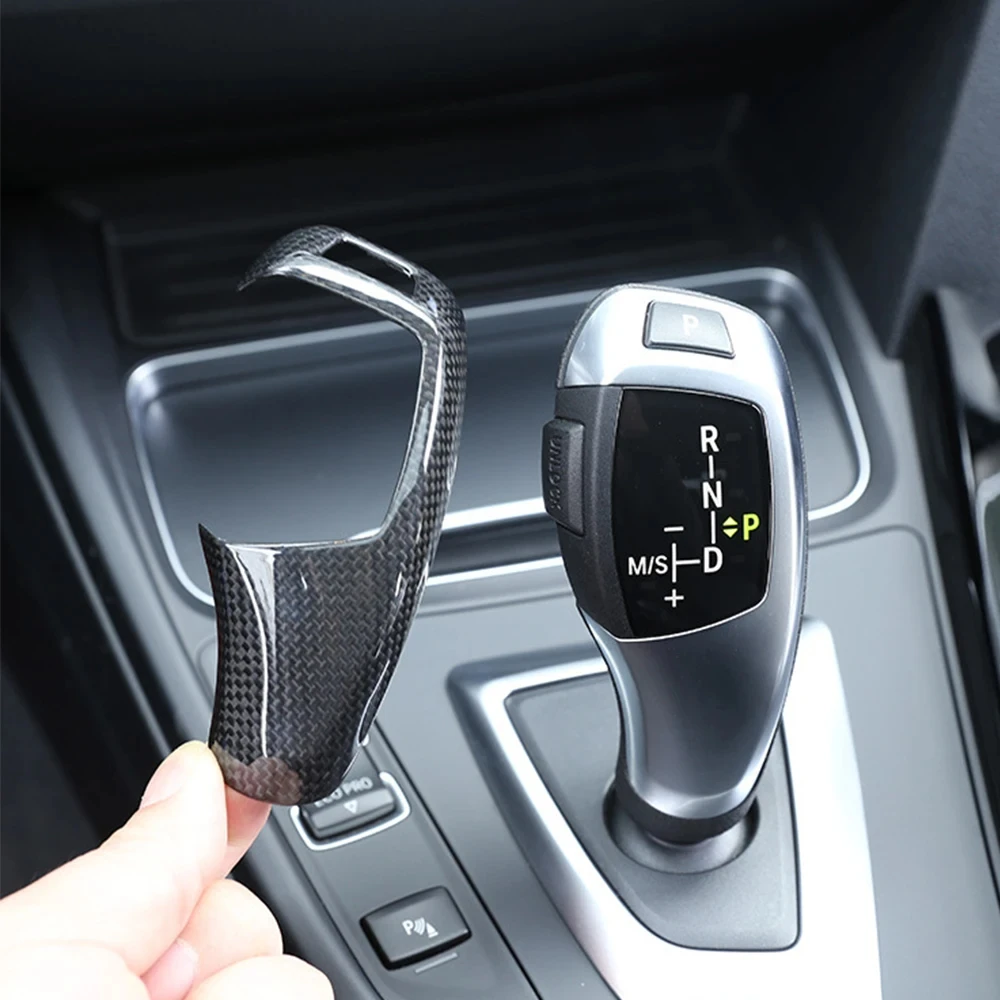 

Car Gear Lever Shift Knob Cover Trim For BMW X6 E70 E71 2008-2013 Car Carbon Fiber Interior Modification Stickers