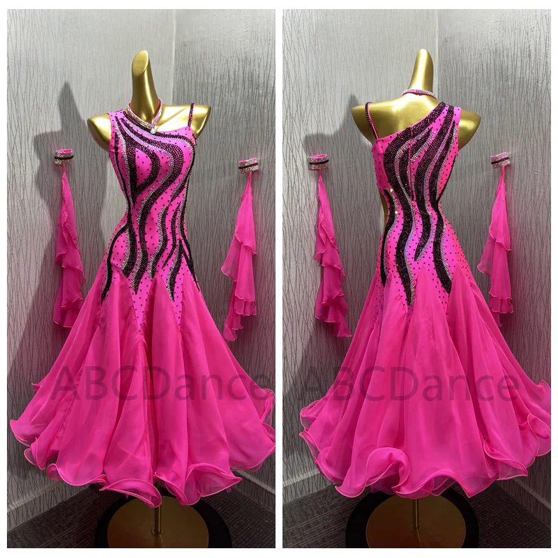 Customized Standard Dance Dress ballroom dress for Competition modern dance Costume Ballroom Waltz Dress  Women