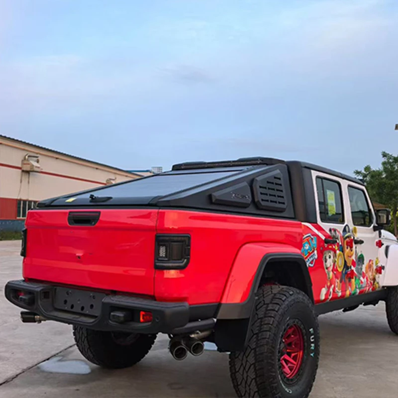 Hot Selling Slanted-back Armor-style Lockable Canopy Heavy Duty Aluminum Topper Pickup Customizable Auto Accessorie