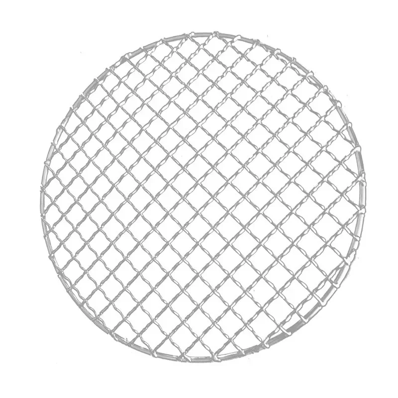 

304 Stainless Steel round BBQ Grill Mesh Home Roast Nets Bacon Grill Tool Iron Nets barbecue accessories non-stick BBQ Mat Grid